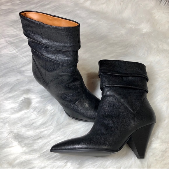 ⚡️NEW!!! Franco Sarto Slouch Leather 80s Boot - Picture 1 of 6